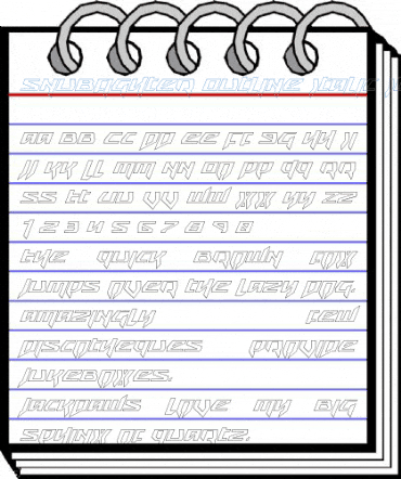 Snubfighter Outline Italic Font