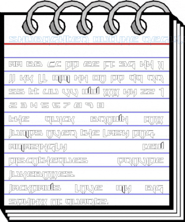 Snubfighter Outline Regular Font