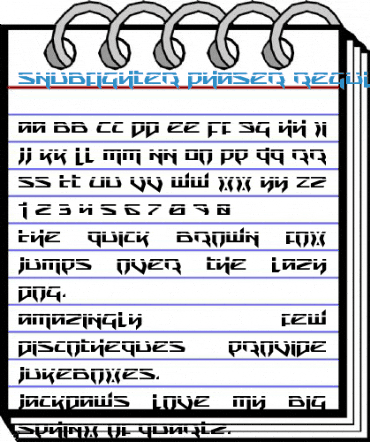 Snubfighter Phaser Regular Font