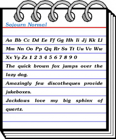 Sojourn Normal Font