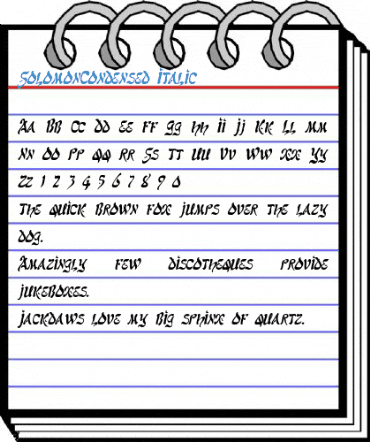 SolomonCondensed Font
