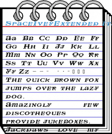 SpaceIveyExtended Font