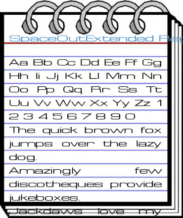 SpaceOutExtended Regular Font