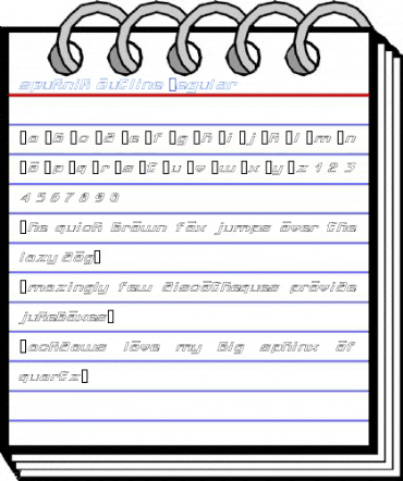 spuknik outline Regular Font