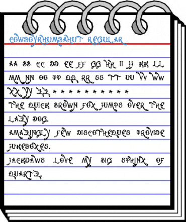 CowboyRhumbahut Font