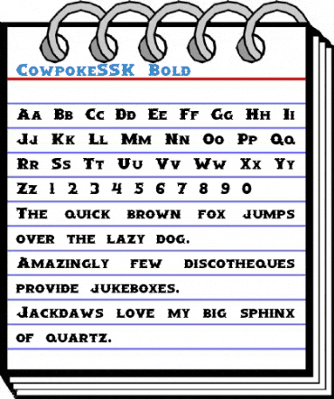 CowpokeSSK Bold Font