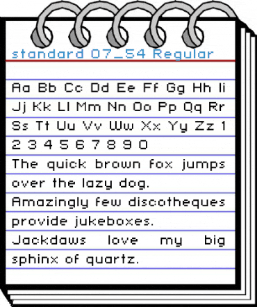 standard 07_54 Regular Font