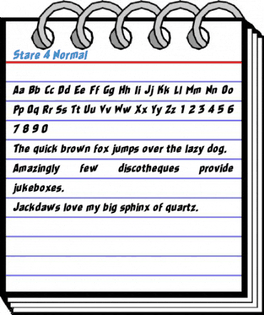 Stare 4 Normal Font