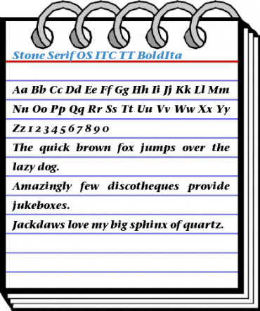Stone Serif OS ITC TT Font