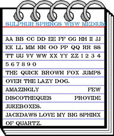 Sulphur Springs WBW Medium Font