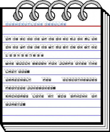 SushiOutline Regular Font