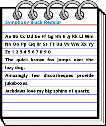 Symphony Black Font