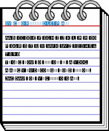 Synchro Reversed LET Plain Font