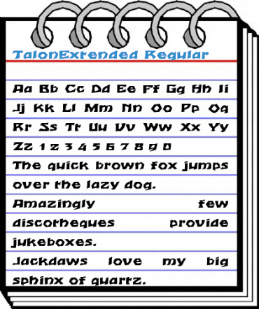 TalonExtended Regular Font