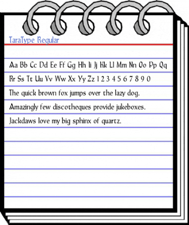 TaraType Regular Font