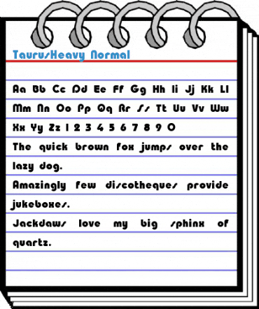 TaurusHeavy Font