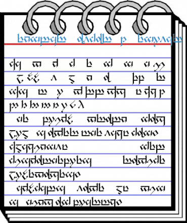 Tengwar Noldor-1 Regular Font