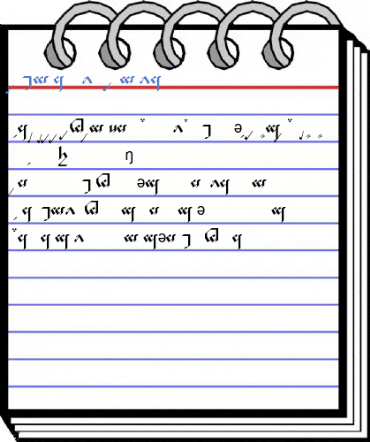 Tengwar Noldor-A Regular Font