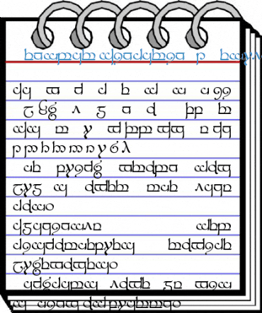 Tengwar Sindarin-1 Font