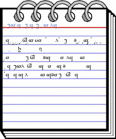 Tengwar Sindarin-A Regular Font
