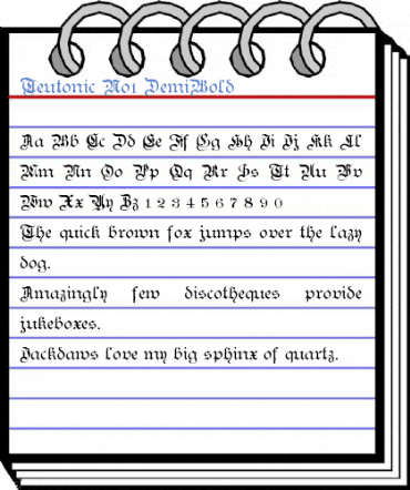 Teutonic No1 Font