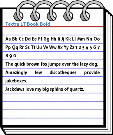 Textra LT Book Bold Font