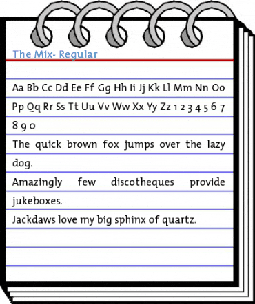 The Mix- Font