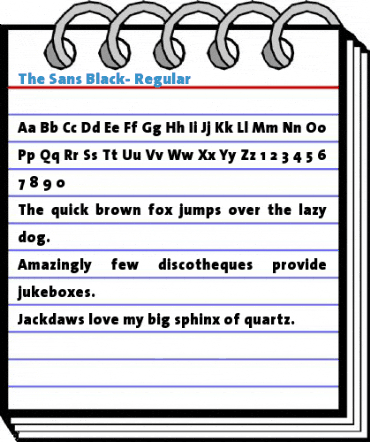 The Sans Black- Font