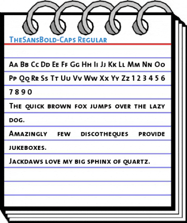 TheSansBold-Caps Regular Font