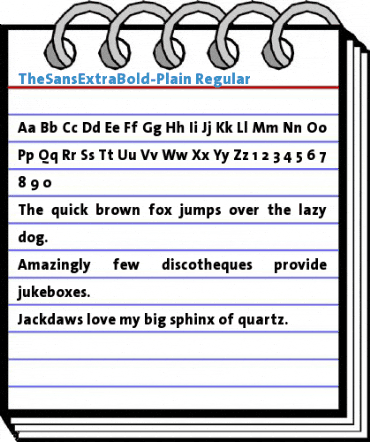 TheSansExtraBold-Plain Font