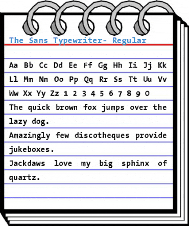 The Sans Typewriter- Font