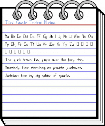 Third Grade Techno Font