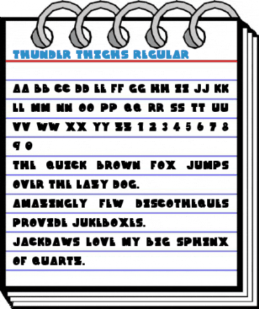 Thunder Thighs Regular Font