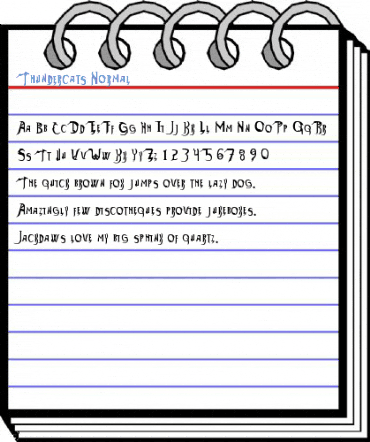 Thundercats Normal Font