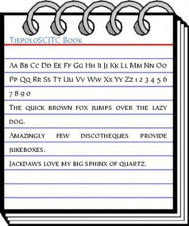 TiepoloSCITC Book Font