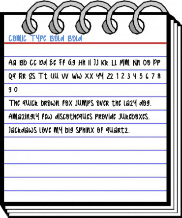 Comic Type Bold Font