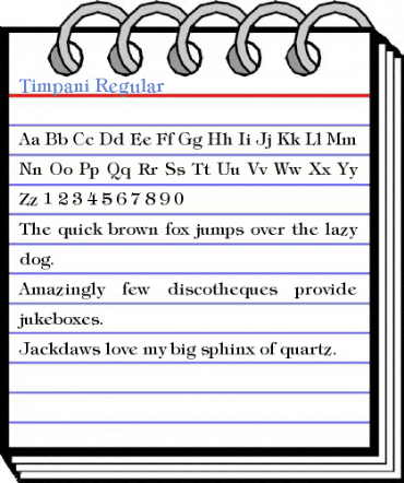 Timpani Regular Font