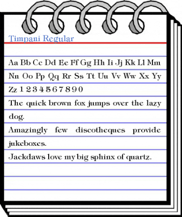 Timpani Font