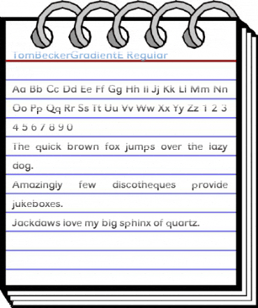 TomBeckerGradientE Font