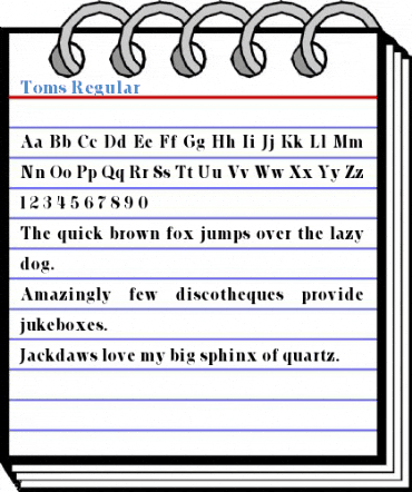Toms Regular Font