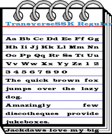 TransverseSSK Regular Font