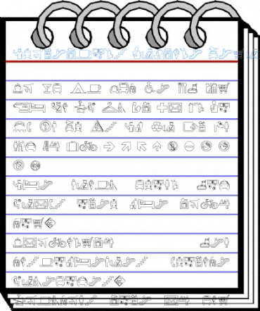 Travelcons Outline Font