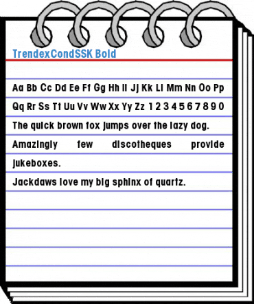 TrendexCondSSK Font