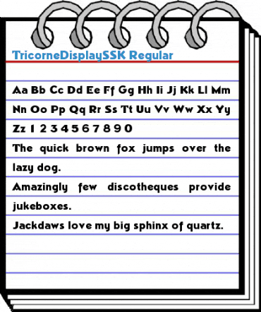 TricorneDisplaySSK Regular Font