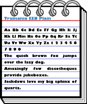 Trumania EEN Font