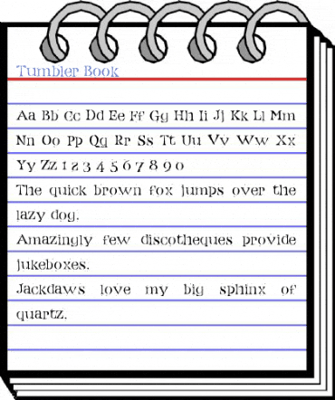 Tumbler Book Font