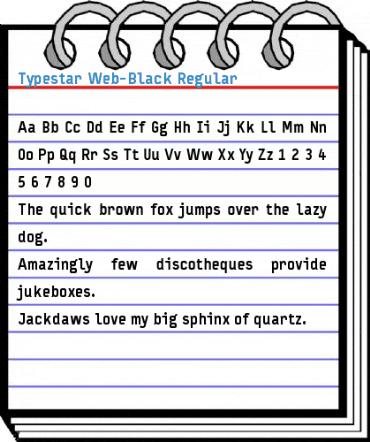 Typestar Web-Black Regular Font