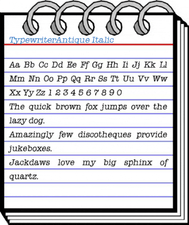 TypewriterAntique Font