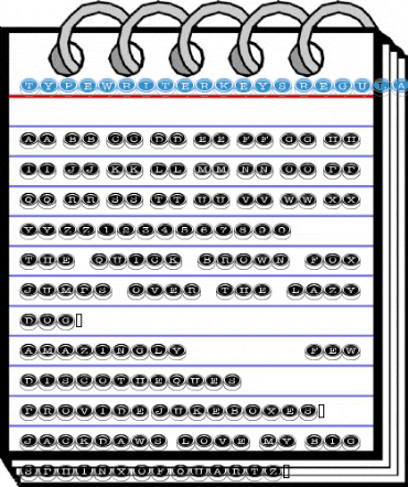 TypewriterKeys Regular Font