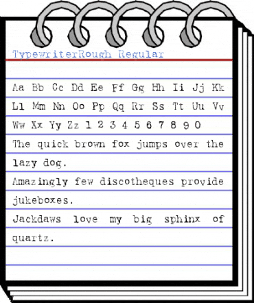 TypewriterRough Font